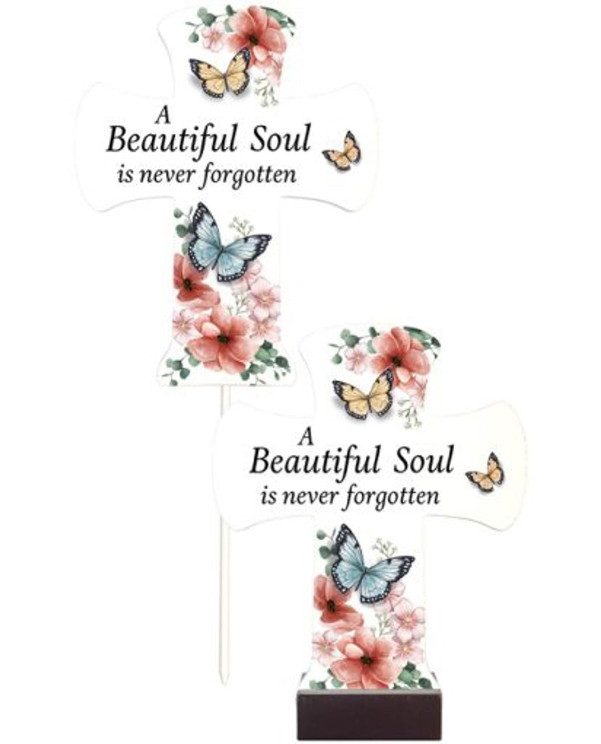 Butterflies Pedestal Cross