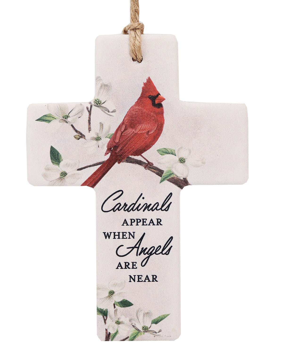 Cardinals Appear Decorative Cross Ornament