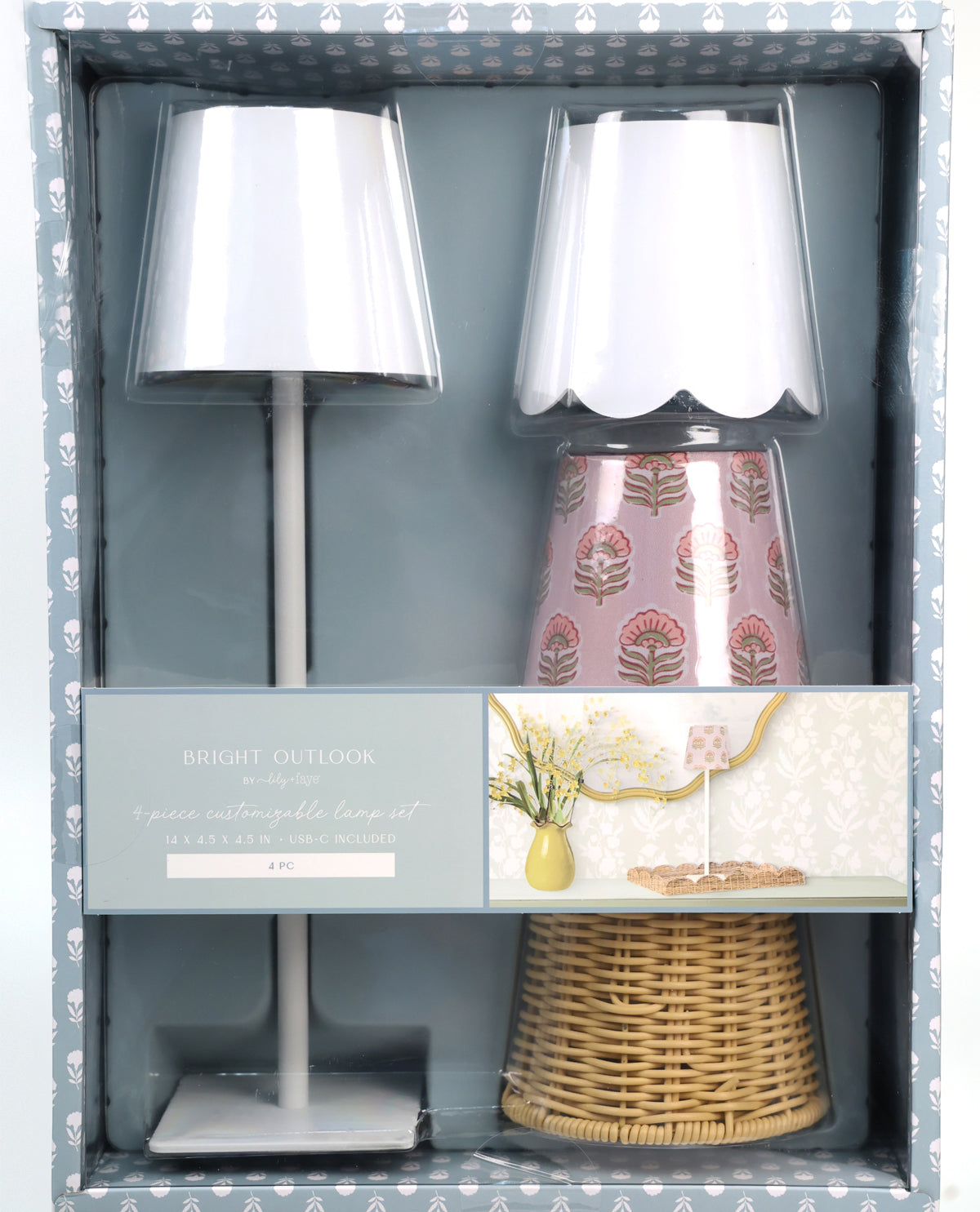 Customizable White Lamp Set