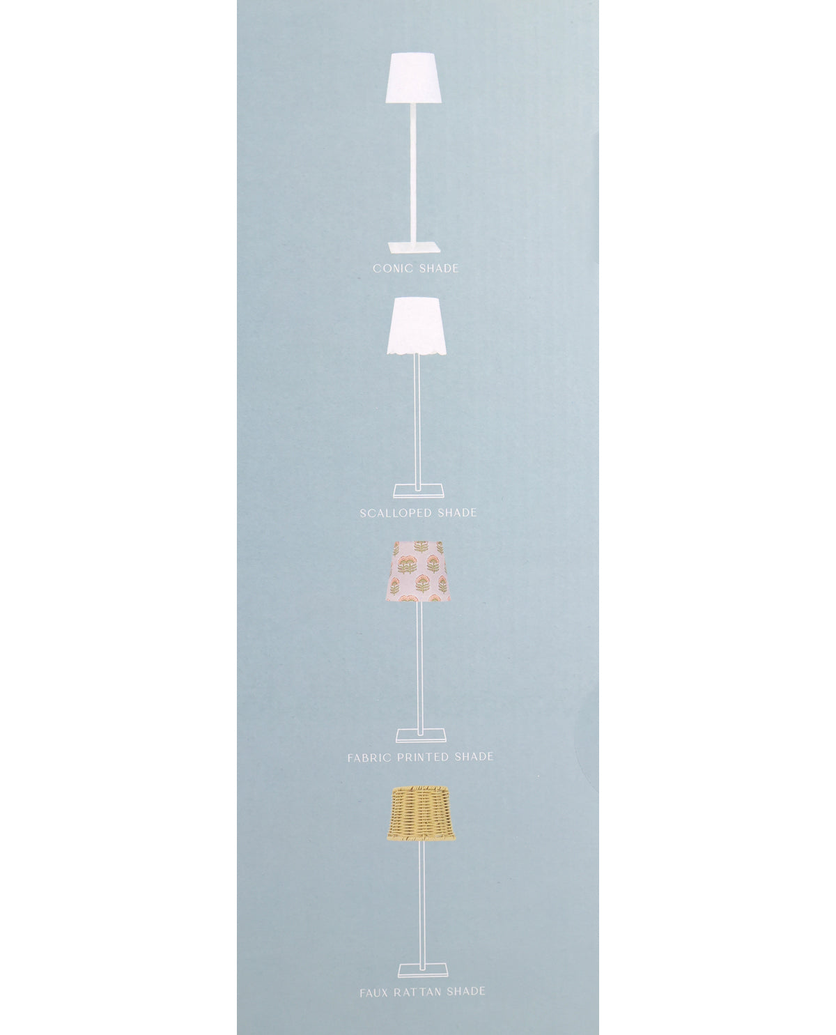 Customizable White Lamp Set