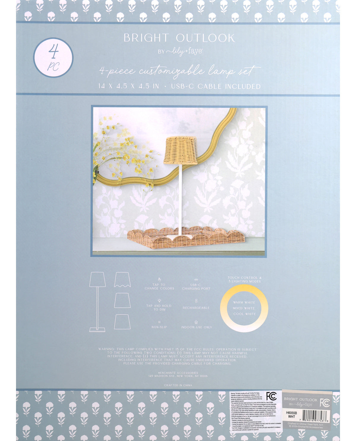 Customizable White Lamp Set