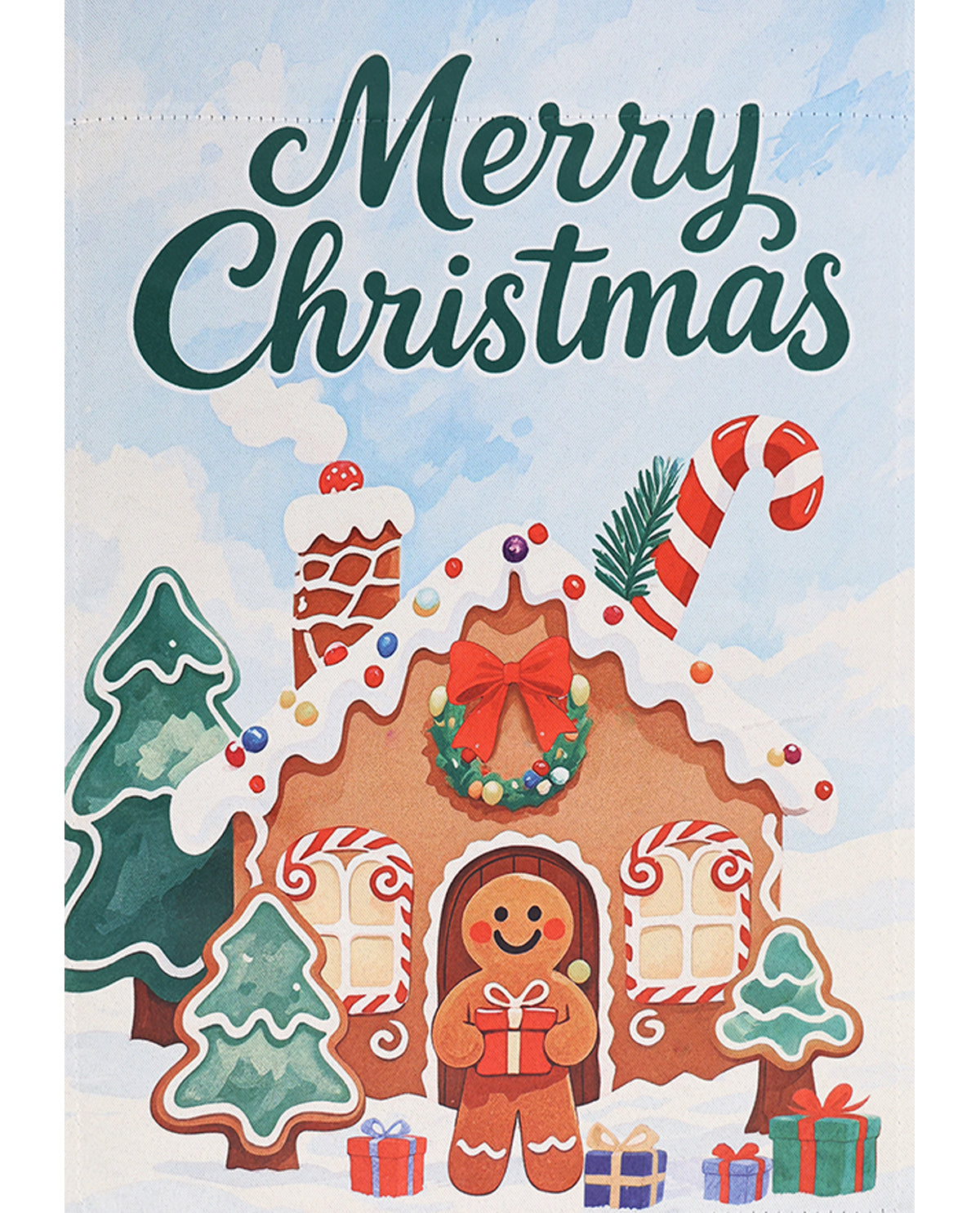 Gingerbread Garden Flag