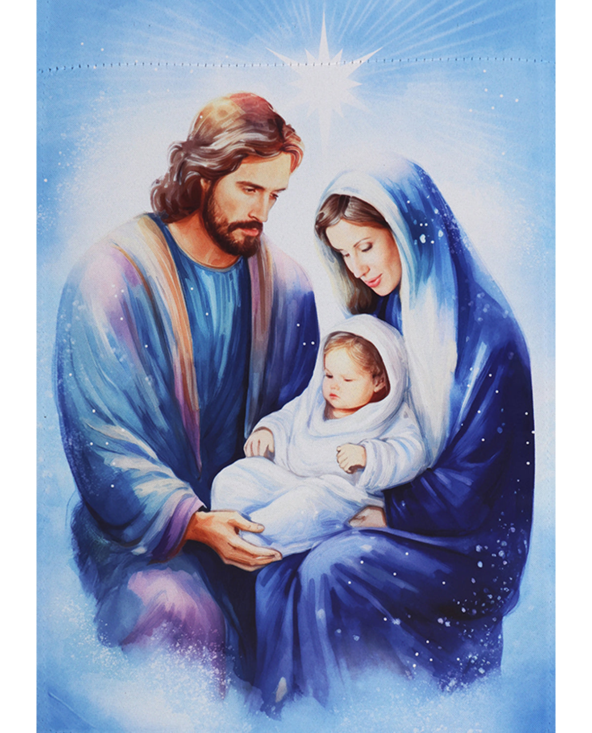 Nativity Suede Garden Flag
