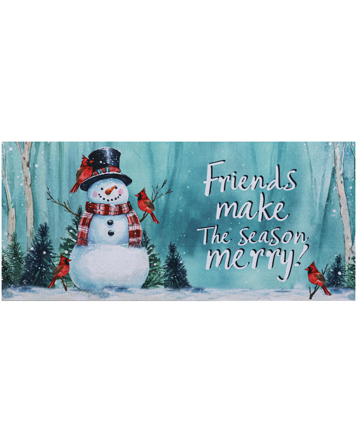 Snowman With Christmas Tree Sassafras