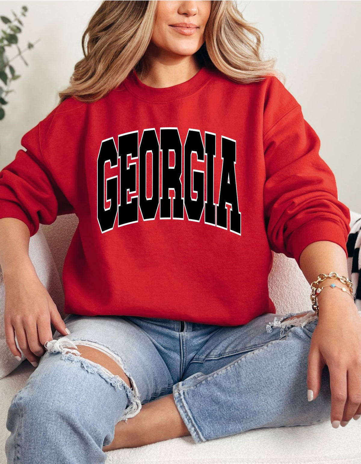 Georgia Block Letter Sweatshirt