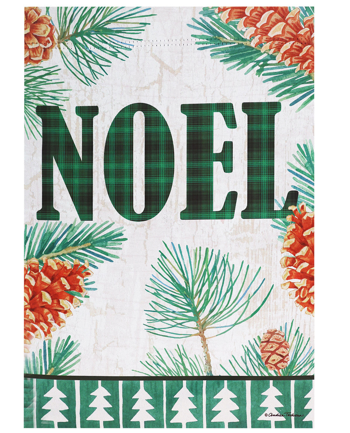 Noel Suede Garden Flag