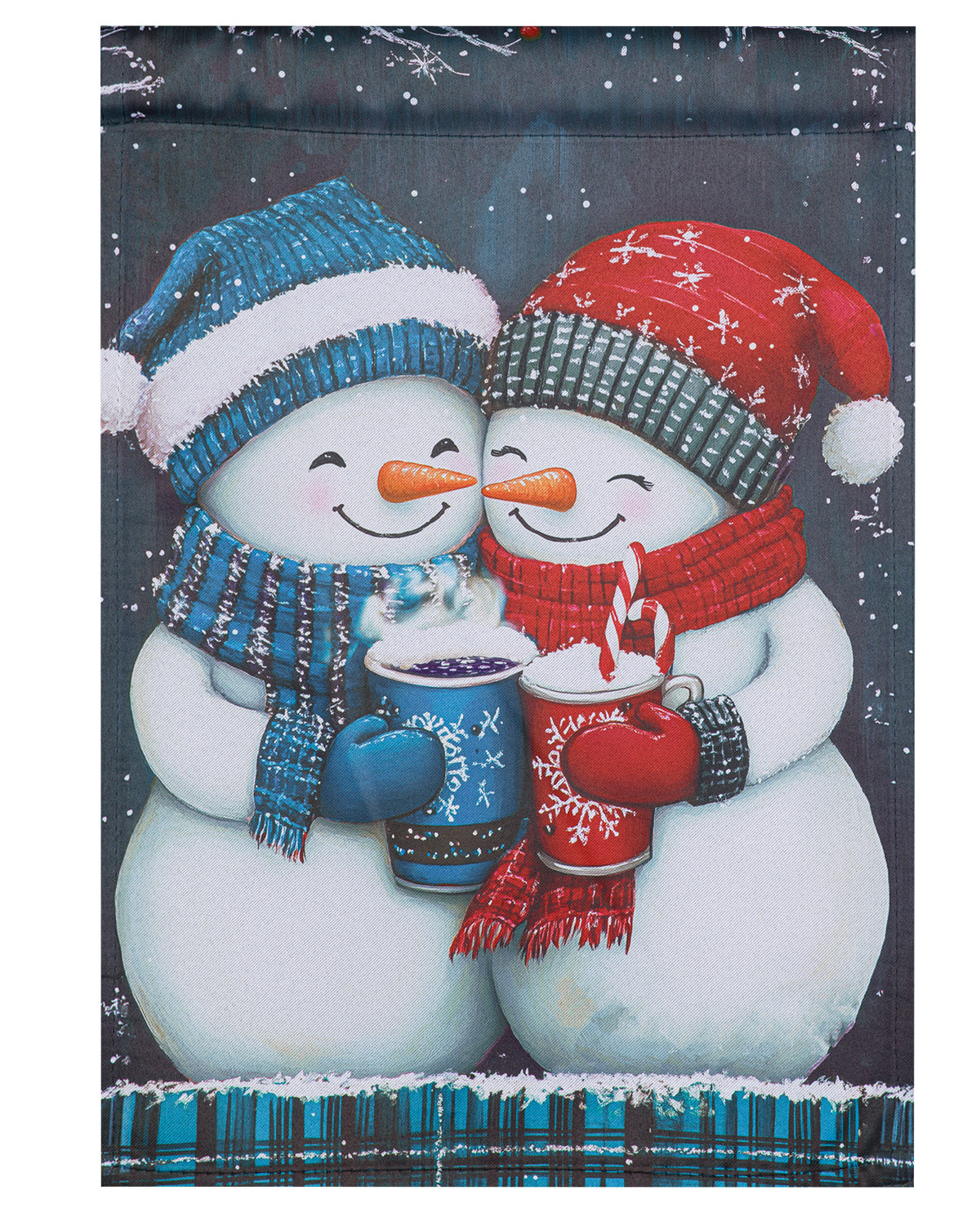 SNOWMAN MERRY CHRISTMAS GARDEN FLAG