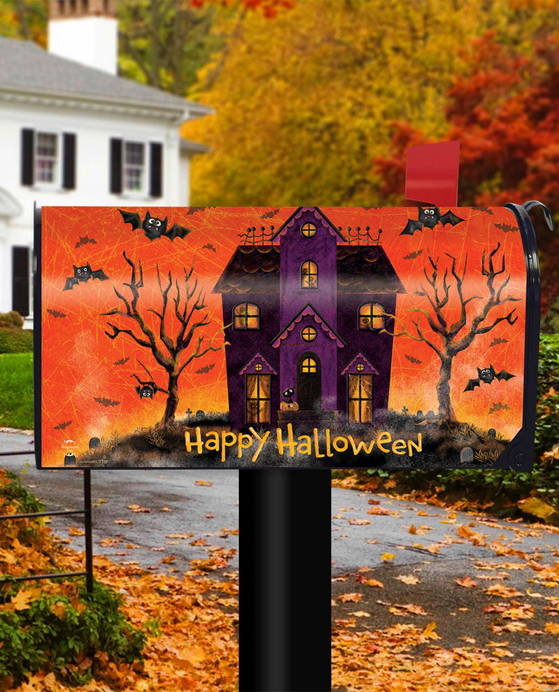 Spooky Haunted House Mailbox Cover