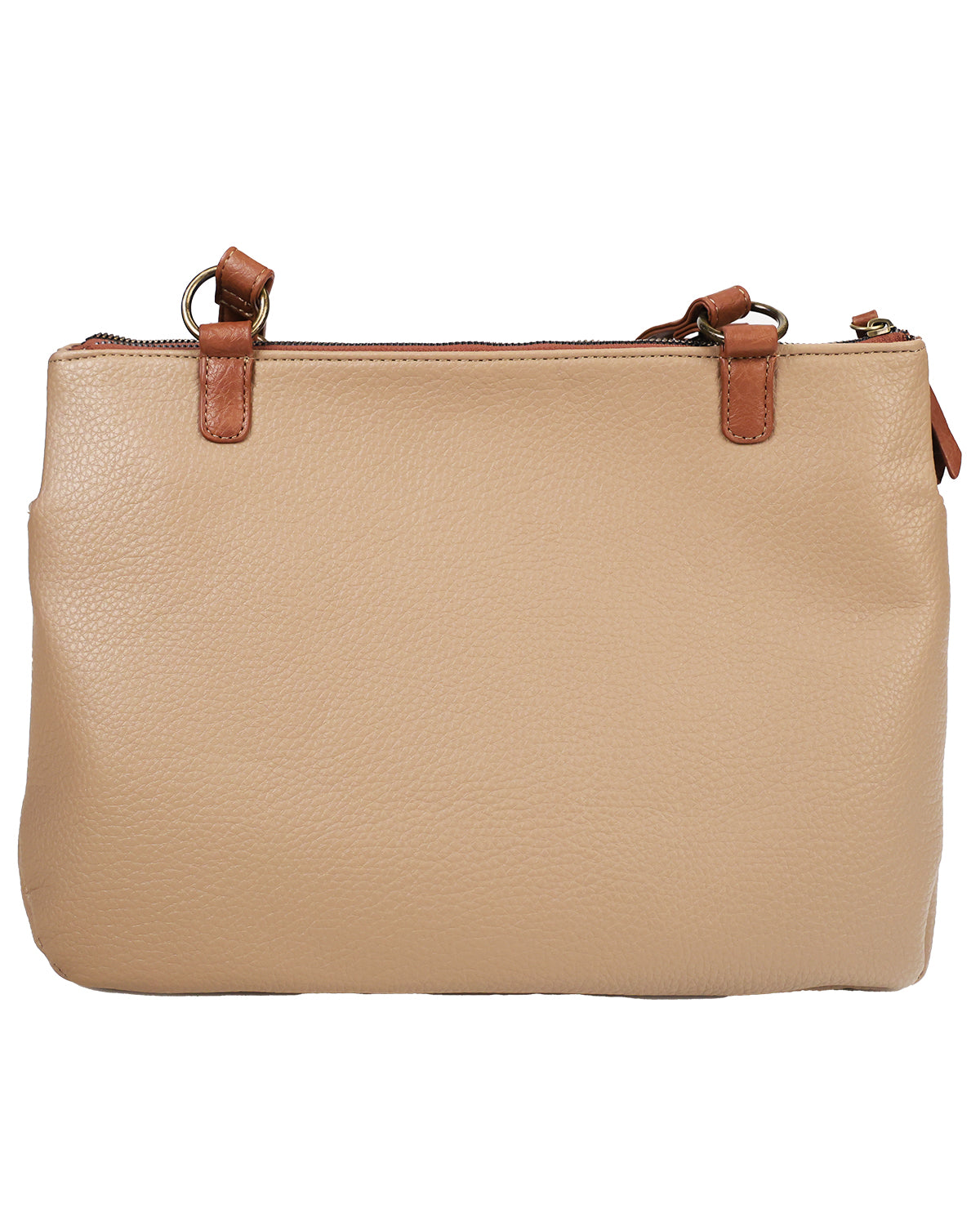 White Mountain Newton Buckle Tote Taupe
