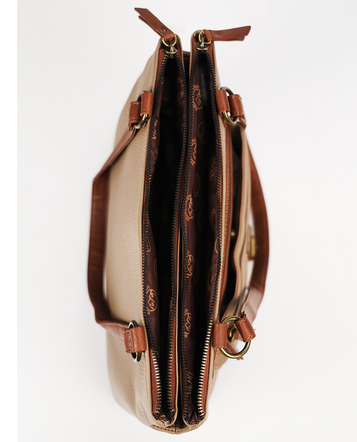 White Mountain Newton Buckle Tote Taupe