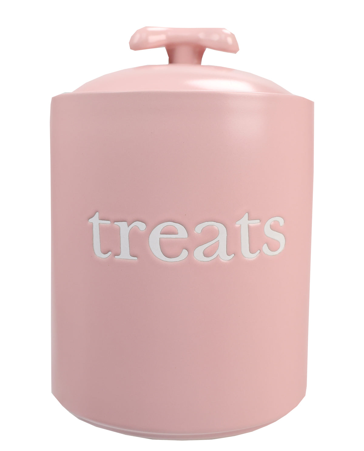 Pink Ceramic Pet Treat Jar