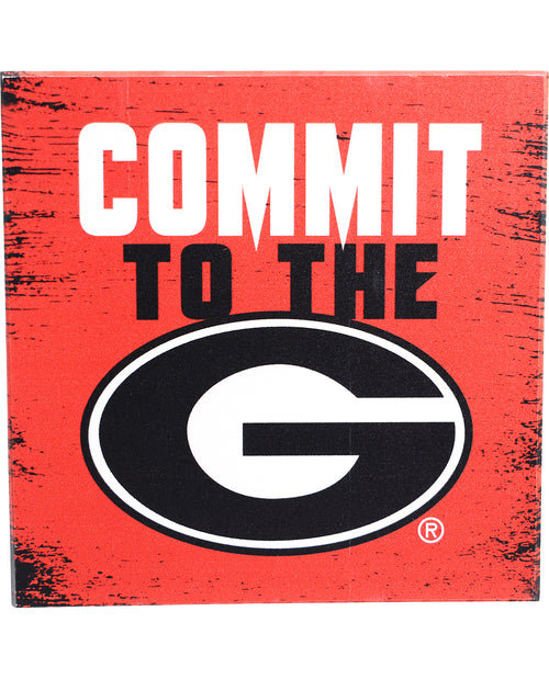 UGA Bulldogs Down Home Fans Wooden Block