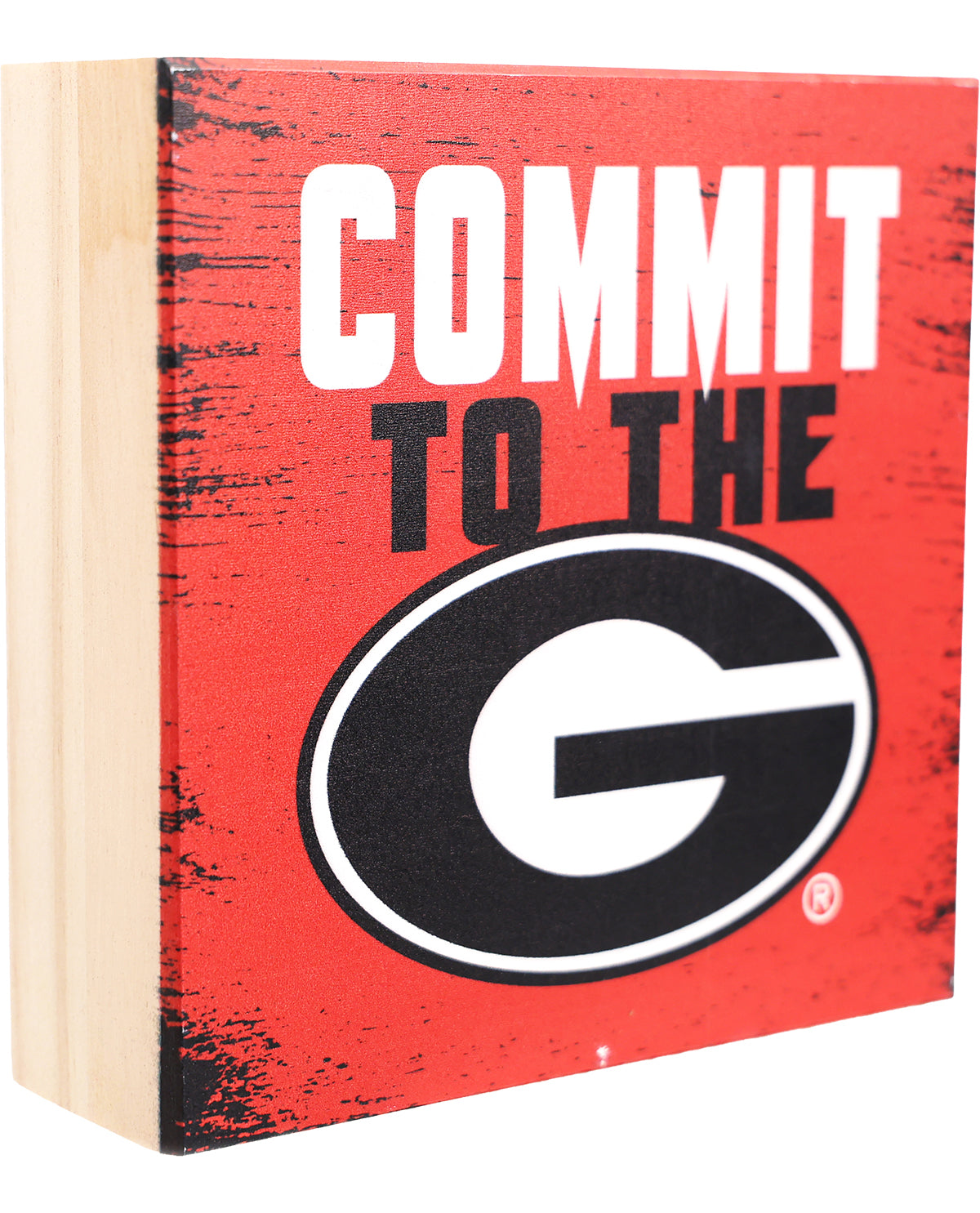 UGA Bulldogs Down Home Fans Wooden Block
