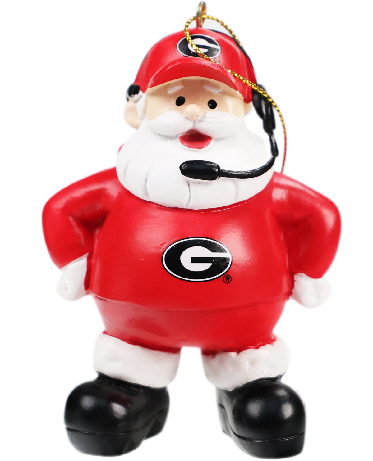 Coach Santa Georgia Bulldogs Ornament