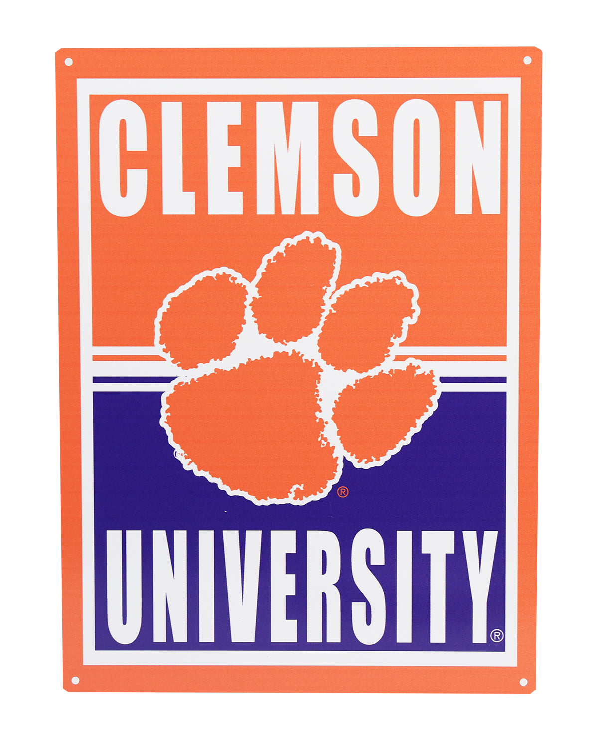 Clemson University Tigers Decorative Metal Sign