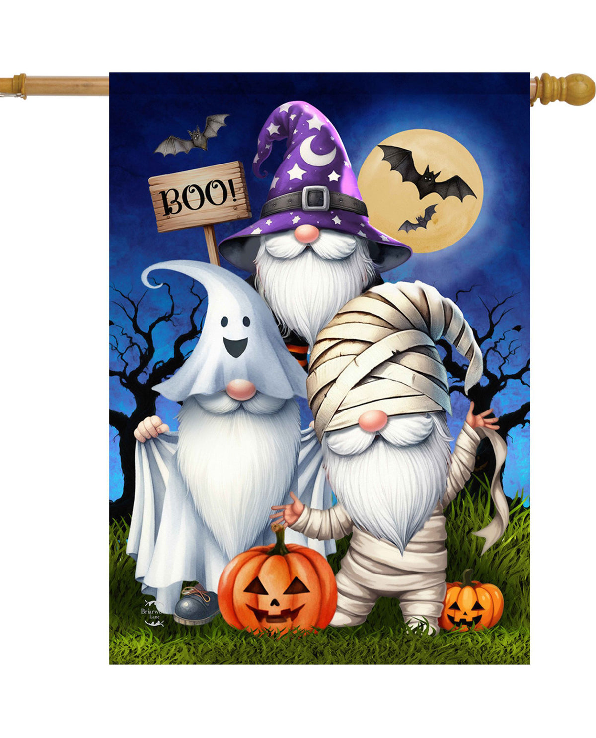 Costume Gnomes Halloween House Flag