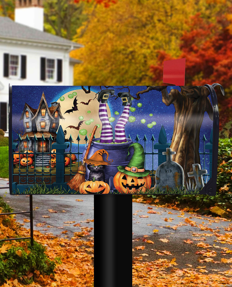 Witches Brew Mailbox Cover