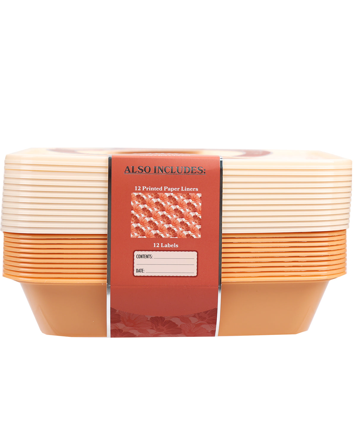 24pc. Canyon Floral Rectangular Food Storage Container Set