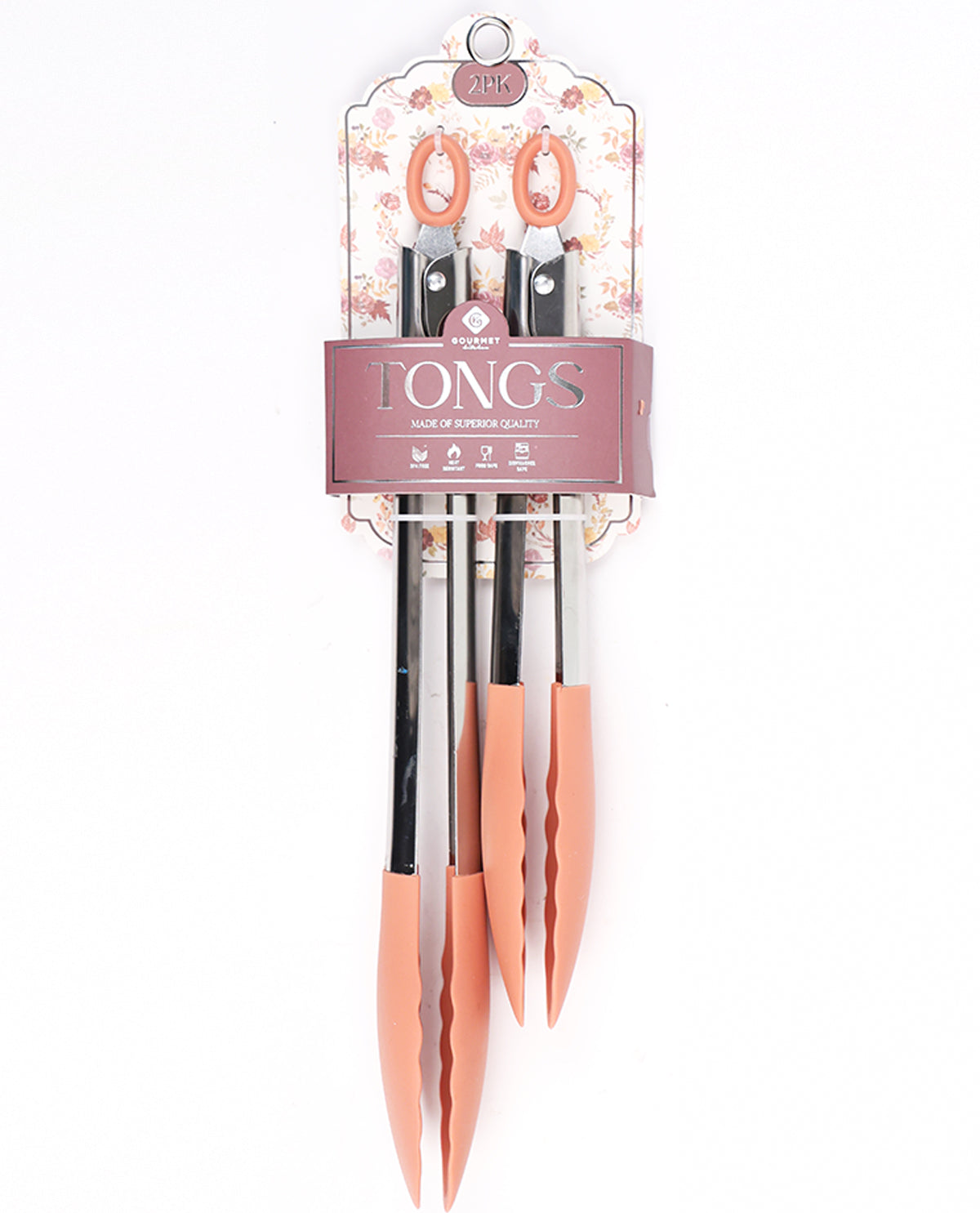 Terra Cotta 2pc. Silicone Tong Set