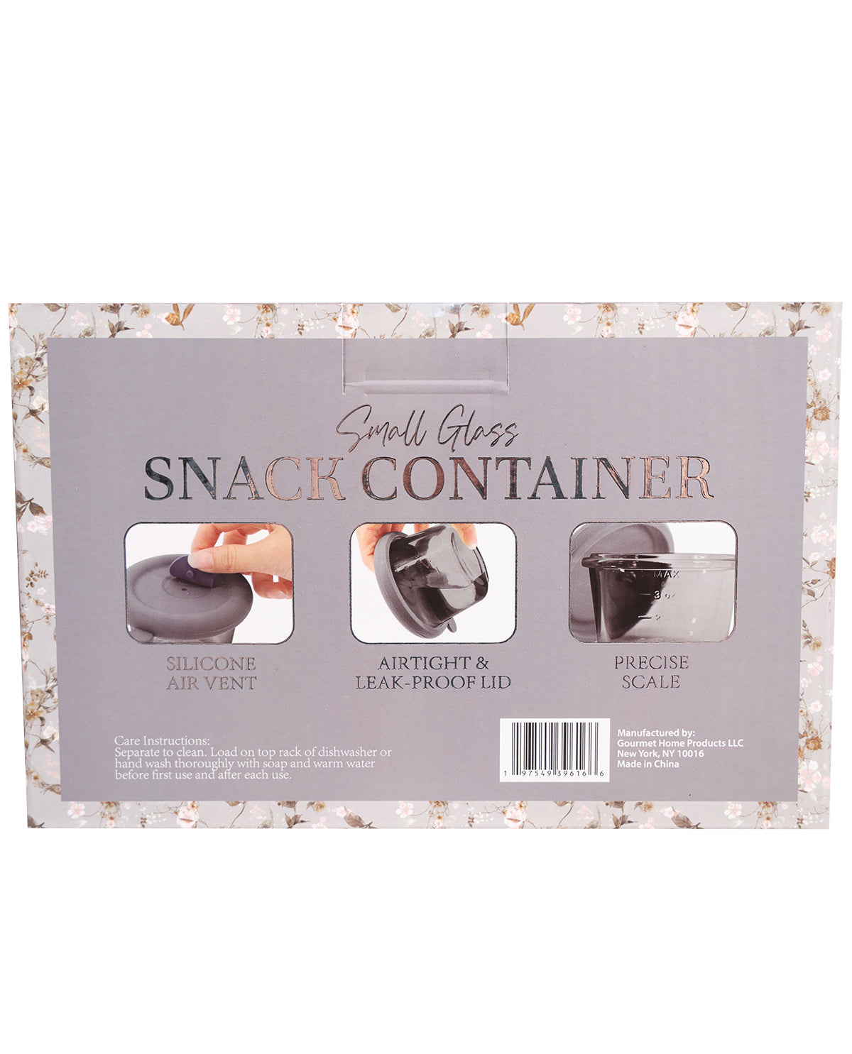 Blue Grey Tint 4pc. Glass Food Container Set