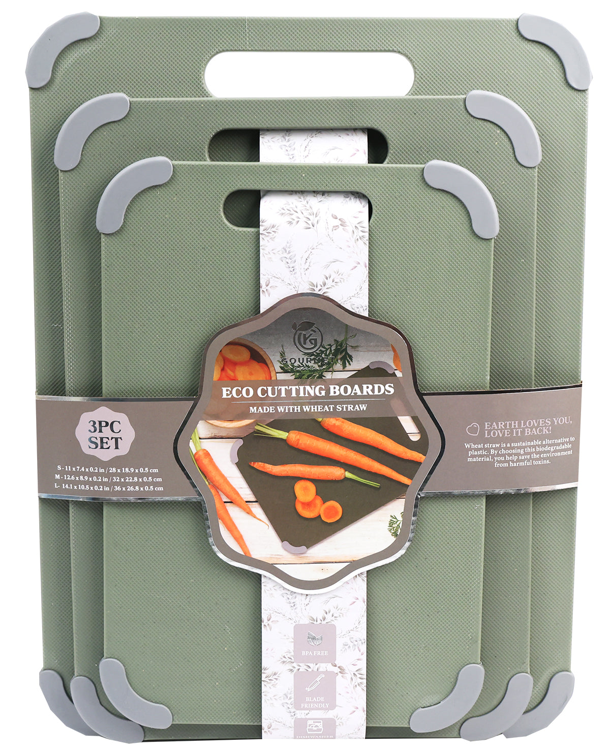 Olivine-2pc Polypro Cutting Set
