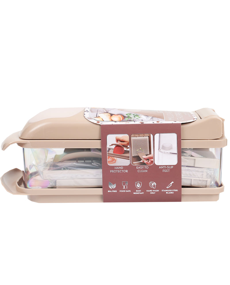 Warm Taupe 10pc. Vegetable Chopper & Slicer