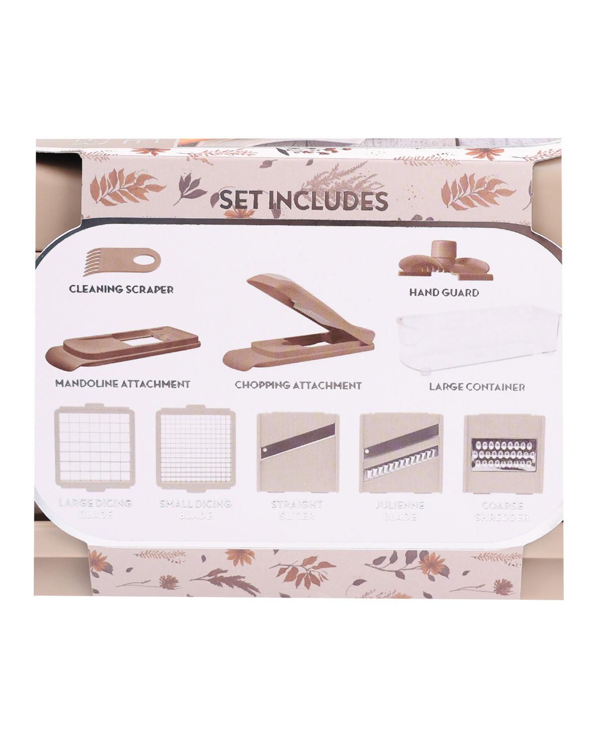 Warm Taupe 10pc. Vegetable Chopper & Slicer