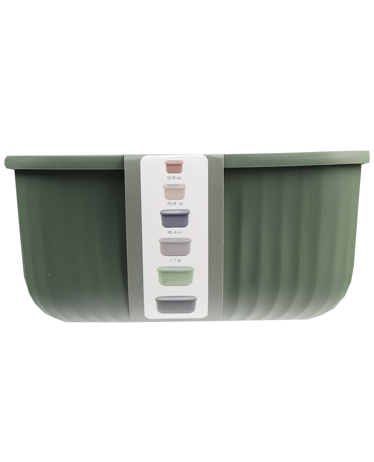 Olivine 6-Piece Bowl Set With Lids