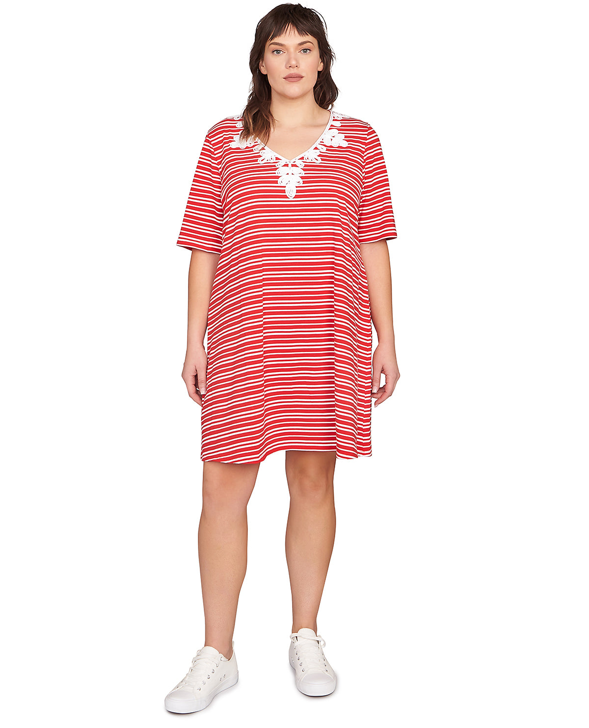 Ruby Road Americana Chic Stripe Dress