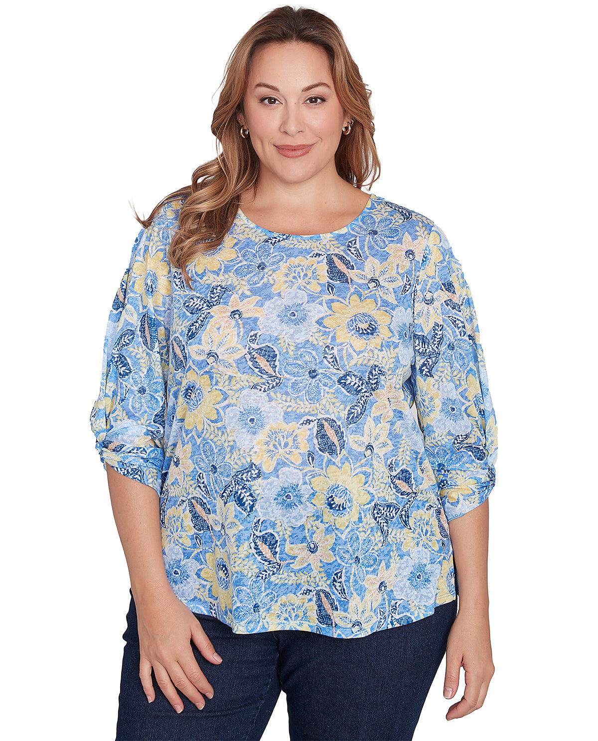 Ruby Road Women's Must Haves Floral Knit Top