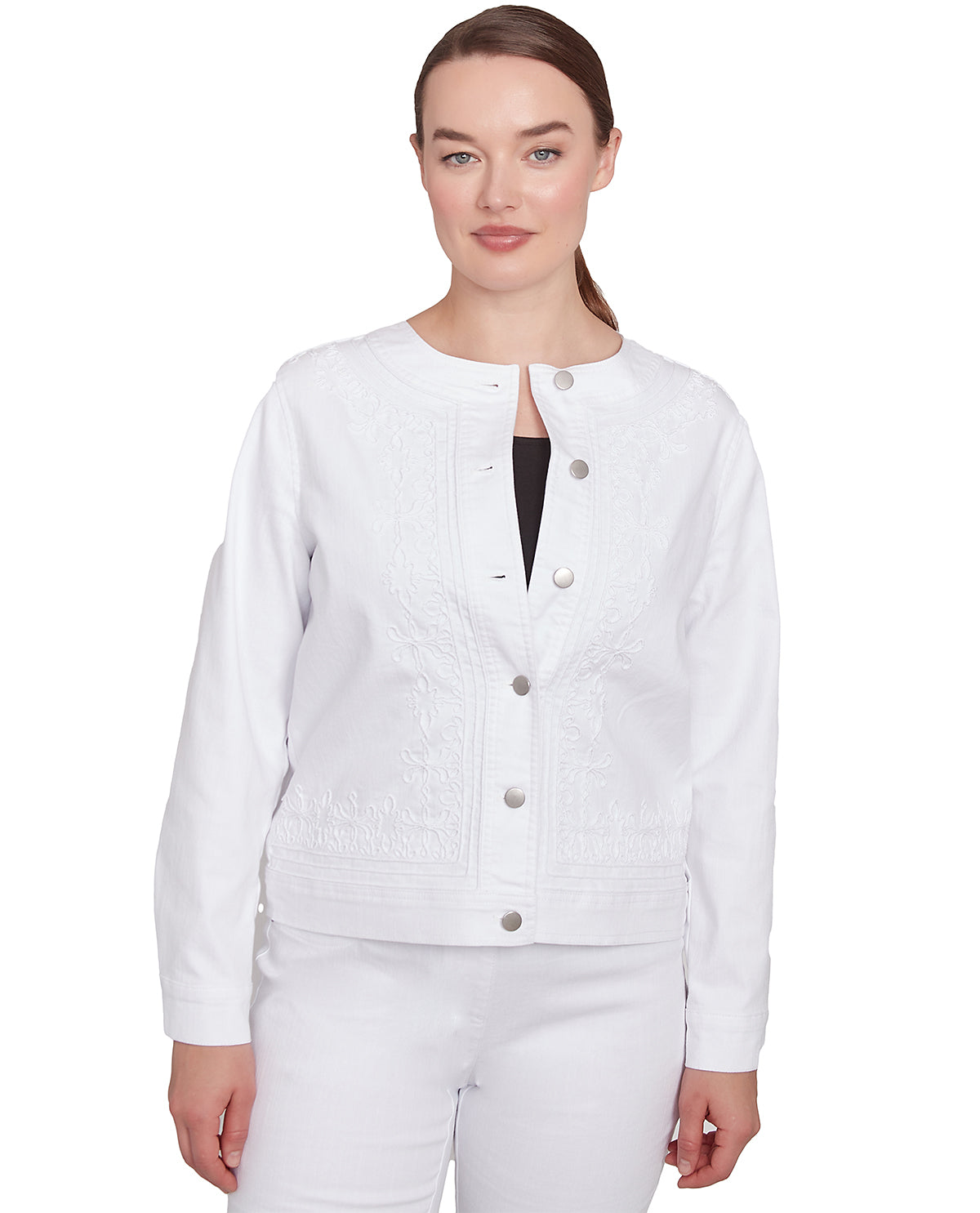 Ruby Road Petite Bella Vista Embroidered Jacket