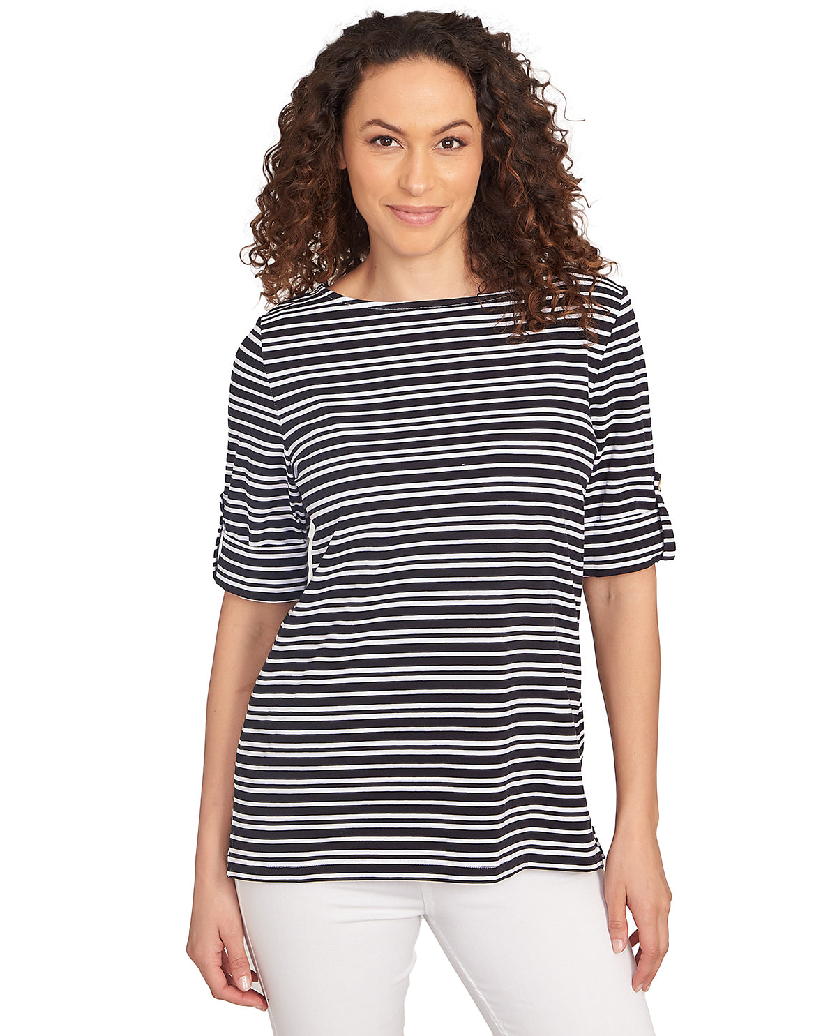 Ruby Road Petite Puttin On the Prints Knit Top