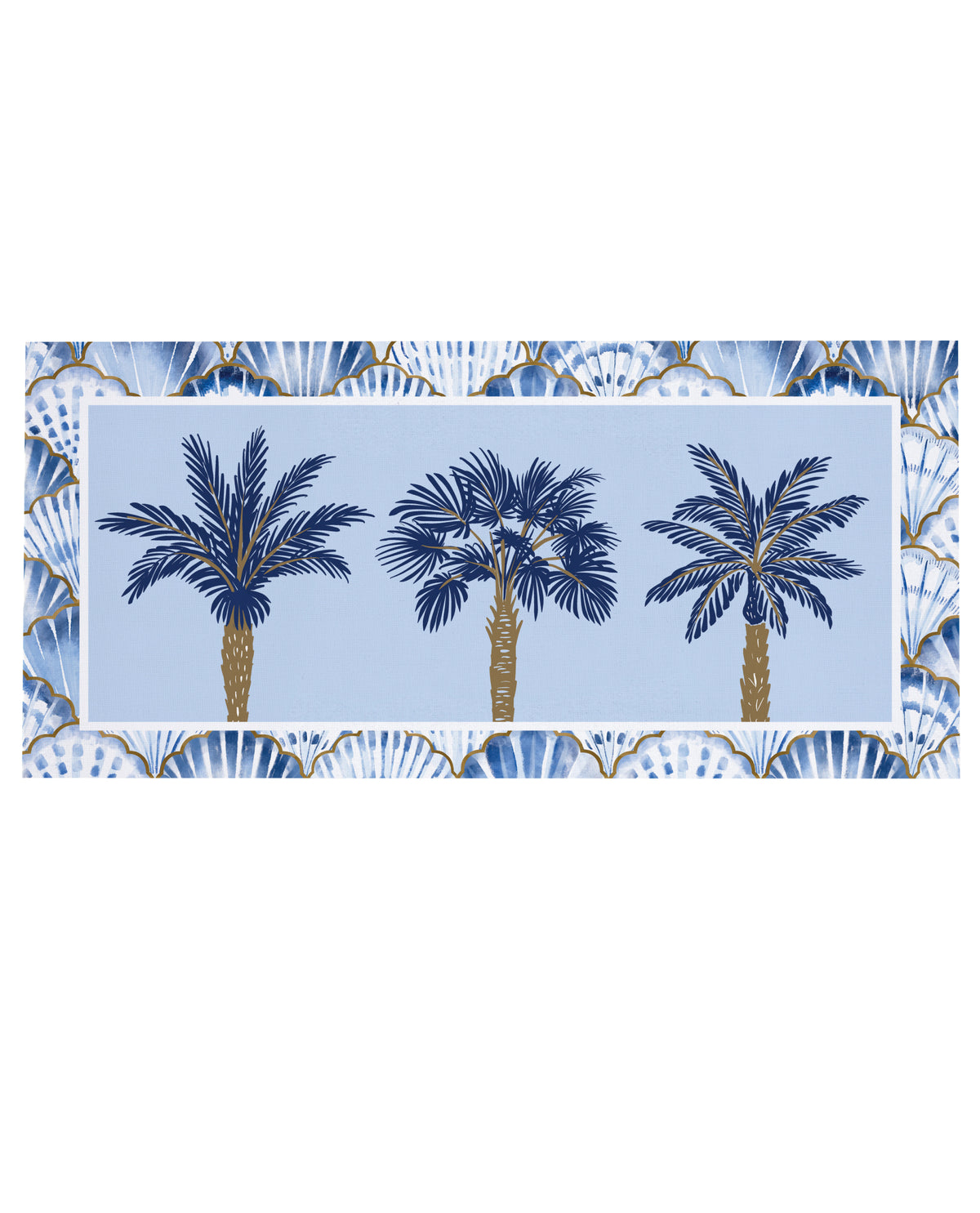 Blue Coastal Palm Trees Sassafras Switch Mat