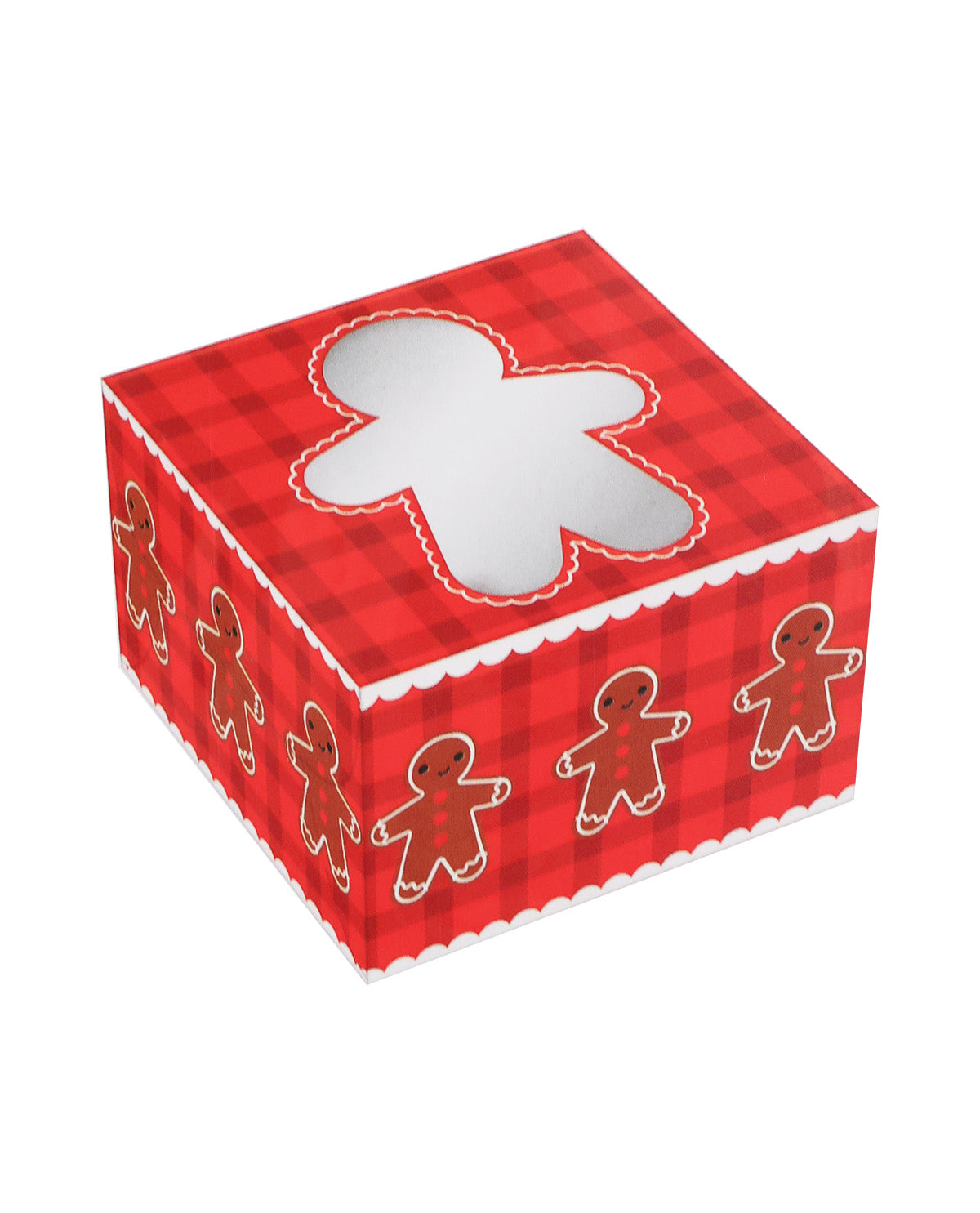 Holiday 2 Piece 4.5" Square Boxes With Window