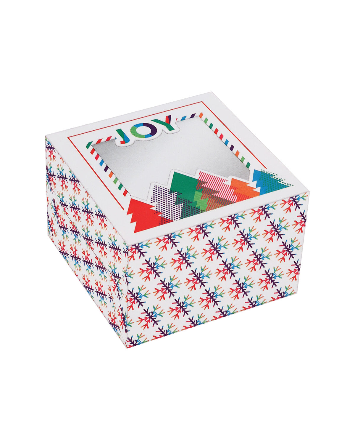 Holiday 2 Piece 4.5" Square Boxes With Window