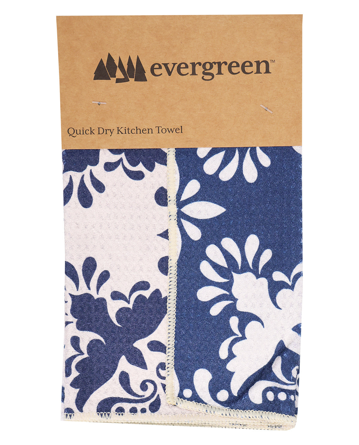 Blue Coastal Clay Birds Decorative Kitchen Towel
