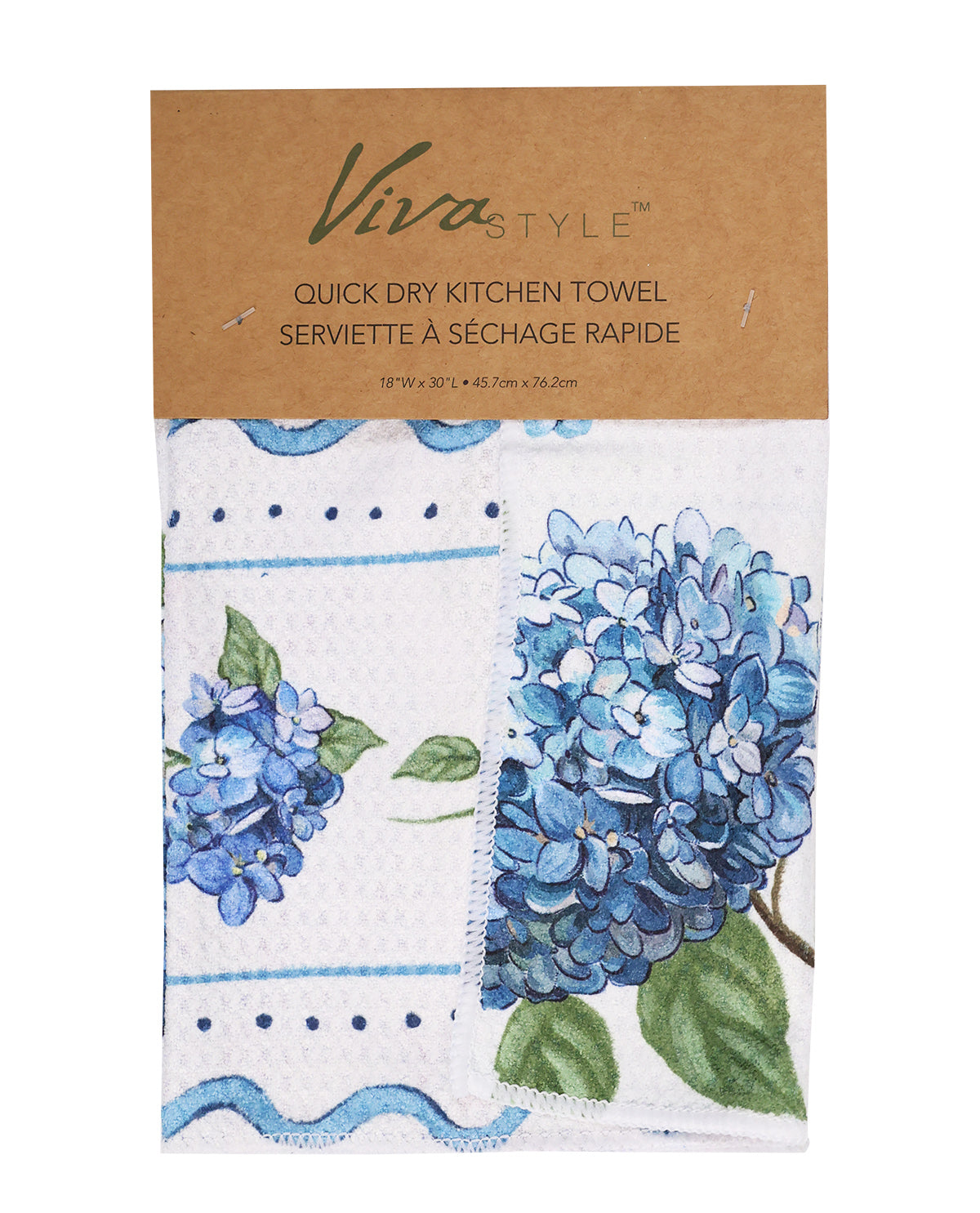 Hydrangea Floral Decorative Kitchen Towel