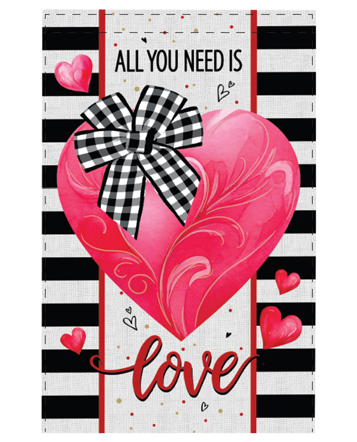 All You Need Is Love Garden Flag