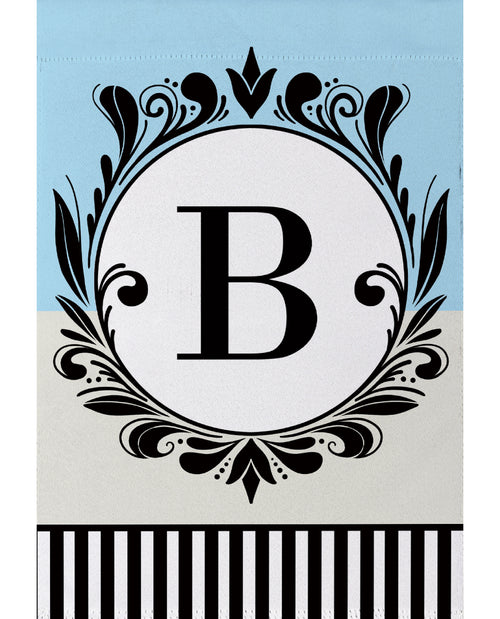 Classic Monogram Garden Flag