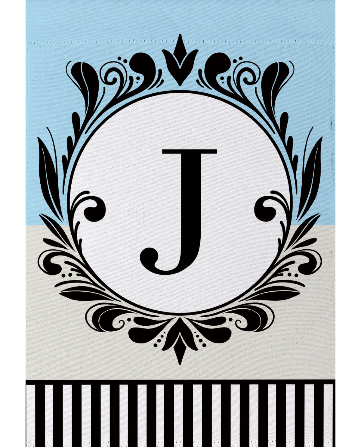 Classic Monogram Garden Flag