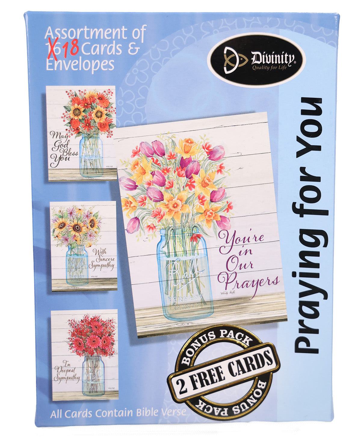 18 Count Praying for You Boxed Cards