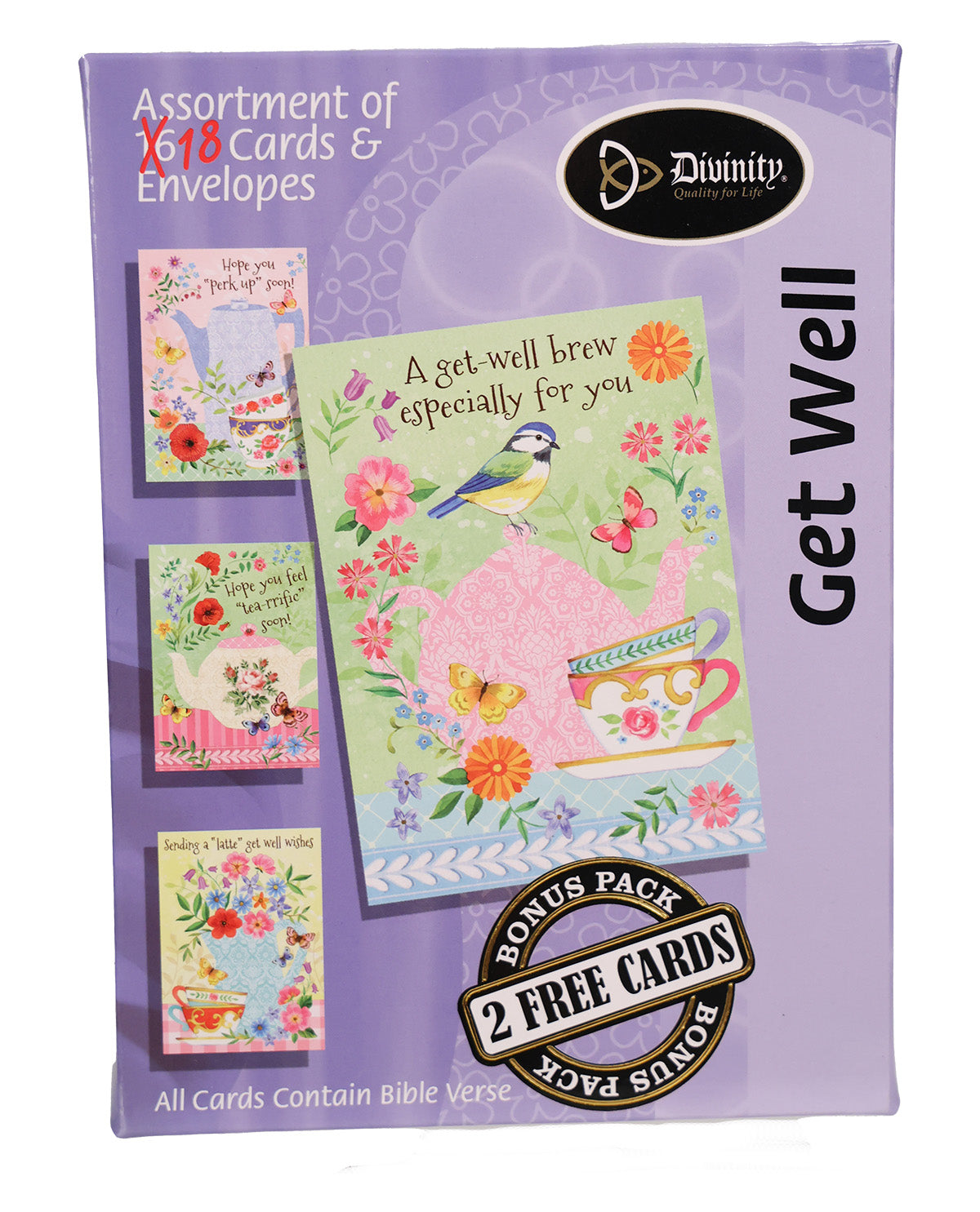18 Count Get Well Cards