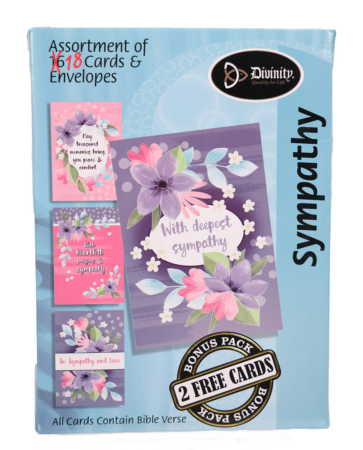 18 Count Sympathy Cards
