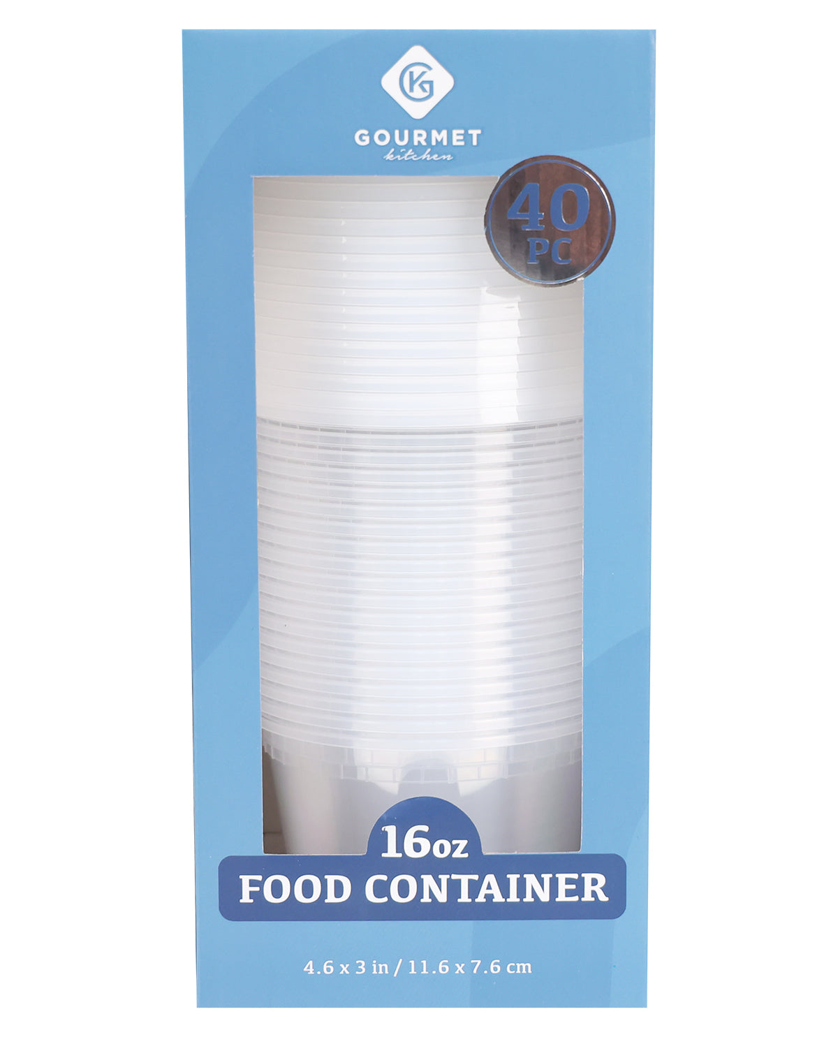 Clear 40pc. Round Plastic Food Container Set