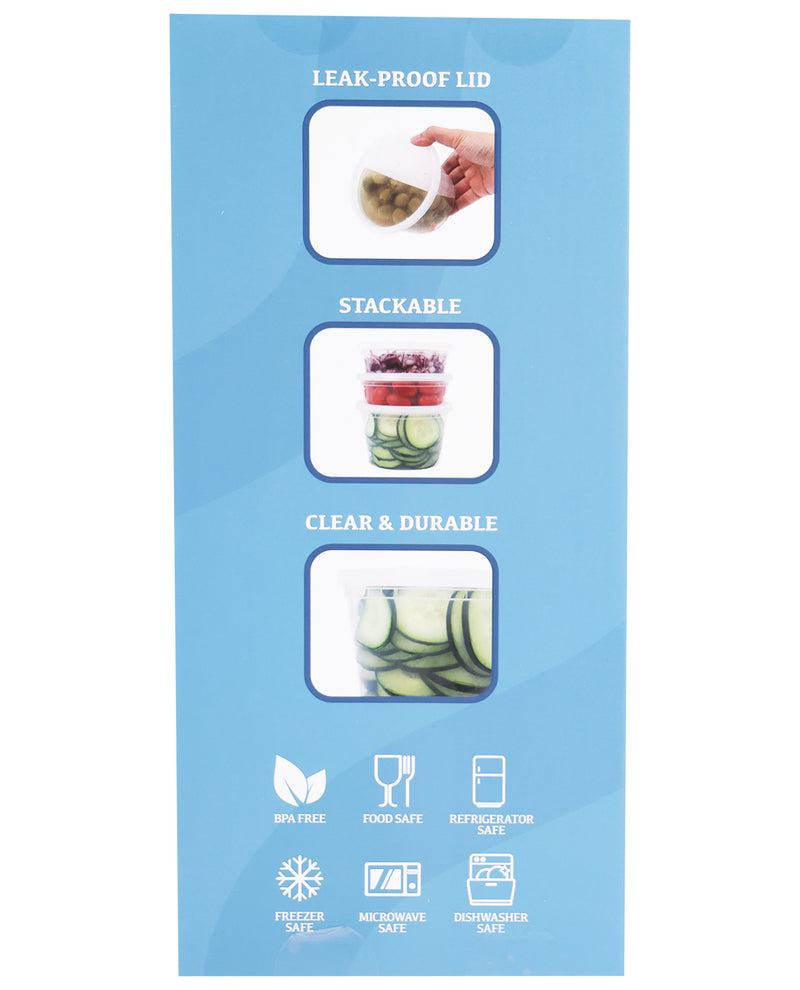 Clear 40pc. Round Plastic Food Container Set