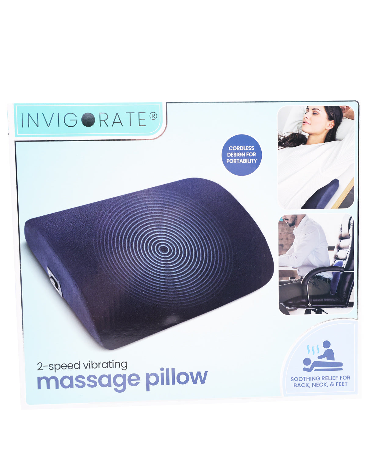 Two-Speed Vibrating Massage Pillow