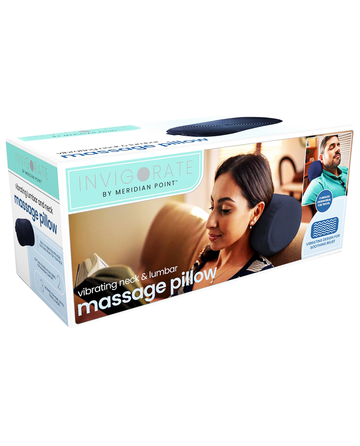 Vibrating Neck & Lumbar Massaging Pillow