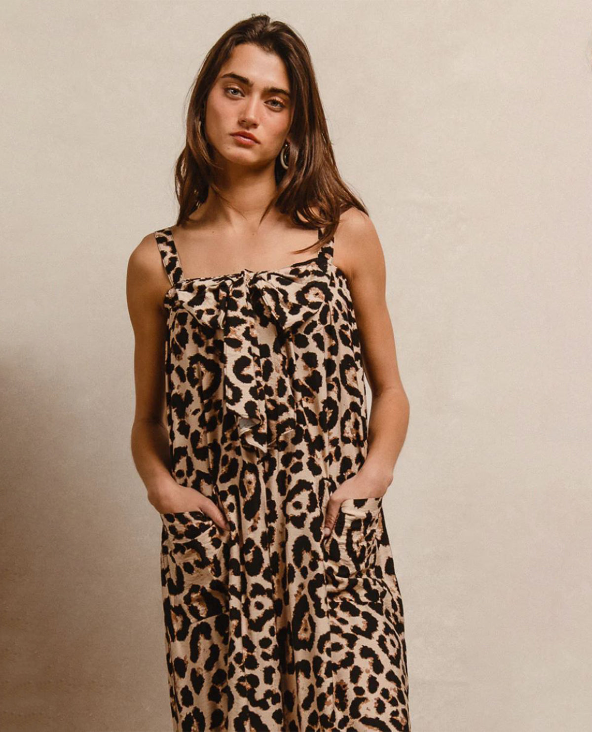 Leopard Print Overalls