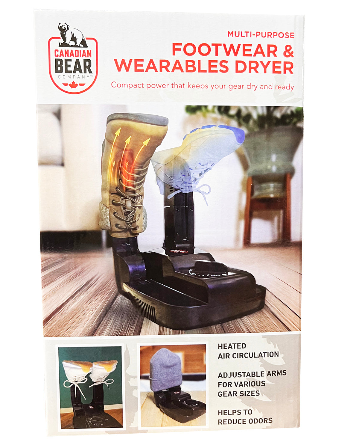 Multi-Purpose Footwear & Wearables Dryer