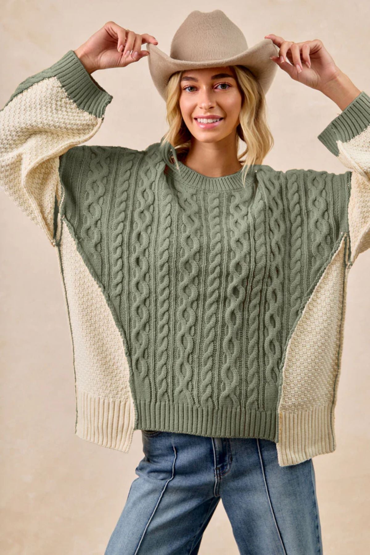 Bibi Cable Knit Sweater